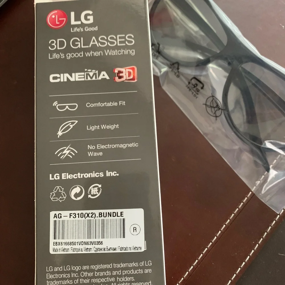 LG 3D glasses 2 Pair